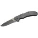 Herbertz Taschenmesser, Stahl AISI 420, stonewashed Finish, Back Lock, Nagelhau, schwarze G10 Griffschalen, Clip, scharfes Klappmesser & Outdoor-messer für Camping, Wandern oder Jagd