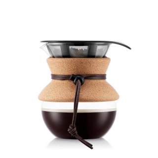 Bodum Pour over Kaffeebereiter mit Permanent Edelstahl Kaffeefilter, 4 Tassen, 0.5 l