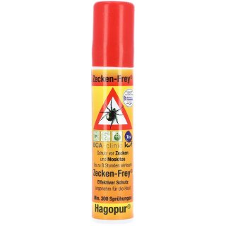 Hagopur Zecken-Frey Pumpspray Spray gegen Zecken, 25 ml