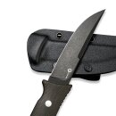 CIVIVI Tamashii D2 Black Stonewashed Fixed Knife Micarta Dunkelgrün