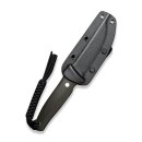 CIVIVI Tamashii D2 Black Stonewashed Fixed Knife Micarta Dunkelgrün