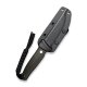 CIVIVI Tamashii D2 Black Stonewashed Fixed Knife Micarta Dunkelgrün