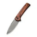 CIVIVI Conspirator Flipper & Button Lock Knife Wood Handle