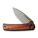 CIVIVI Conspirator Flipper & Button Lock Knife Wood Handle