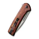 CIVIVI Conspirator Flipper & Button Lock Knife Wood Handle