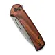 CIVIVI Conspirator Flipper & Button Lock Knife Wood Handle