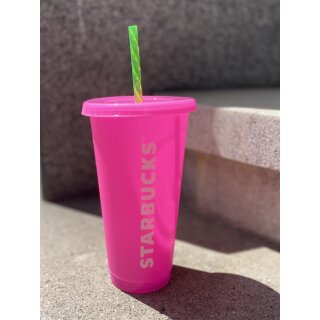 Starbucks Coldcup pink 24oz