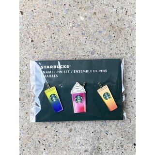 Starbucks Cold Cup Summer PIN Set 3 Stück Ansteck Nadel