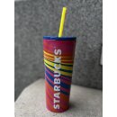 Starbucks Cold cup multi stripe 473ml