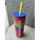Starbucks Cold cup multi stripe 473ml