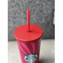 Starbucks Pink Swirl cold cup 16oz pink
