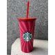 Starbucks Pink Swirl cold cup 16oz pink