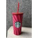 Starbucks Pink Swirl cold cup 16oz pink
