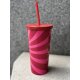 Starbucks Pink Swirl cold cup 16oz pink