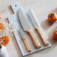 Opinel Trio Parallele Olive Küchenmesser-Set 3-tlg