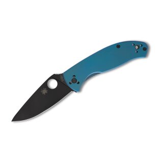 Spyderco Tenacious R.I.L. Blue Titan.Black Blade PlainEdge C122TIBLBKP