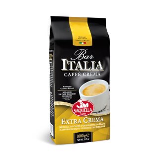Saquella Caffe Bar Italia Extra Crema Bohnen, 1er Pack (1 x 1 kg)