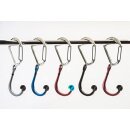 Qlipter Universal Karabiner mit Haken ocean blau für Kinderwagen