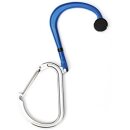 Qlipter Universal Karabiner mit Haken ocean blau für Kinderwagen