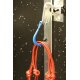 Qlipter Universal Karabiner mit Haken ocean blau für Kinderwagen