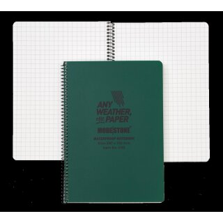 Modestone C43 Side Spiral Notepad A4 210x297mm Waterproof Green