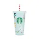 Starbucks Cold Cup Reusable Iceskate 24 oz