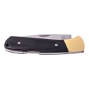 Puma TEC Taschenmesser, Pakkaholz, schwarz / messing
