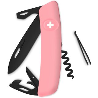 Swiza Herren D03 Taschenmesser, rosa, 17 cm
