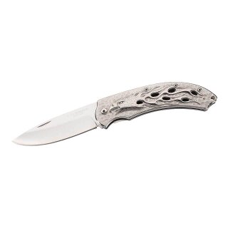 Herbertz Taschenmesser silberlook mit Adler