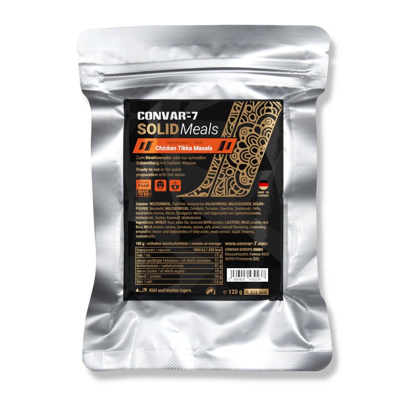 Convar Mixels CONVAR-7 Solid Meals Box 9 x 120g (Chicken Tikka Masala), 44,50