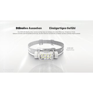 Nitecore Stirnlampe HC65 UHE grau - 2000 Lumen - 3 Lichtquellen