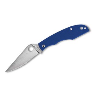 Spyderco Grasshopper G10 Blue PlainEdge C138GBLP