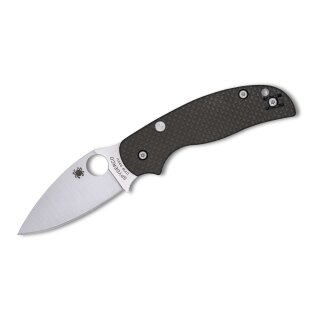 Spyderco Sage 6 CPM-S90V CF Button Compress Lock PlainEdge Sprint Run