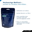 Trekn Eat Gemüsebällchen mit Nudeln - Ready to Eat - Sofort verzehrfertig ohne Kochen - Outdoor Mahlzeit mit natürlichen Zutaten - Lang haltbar & ideal für Camping, Trekking & Notvorrat