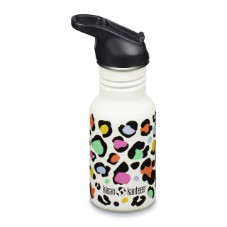 Klean Kanteen Trinkflasche Kid Classic 355ml Flip Sport Cap Leopard