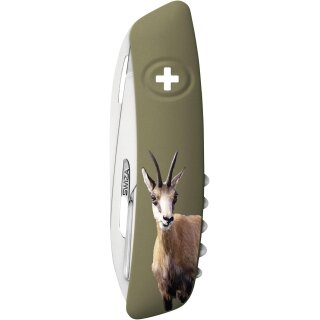 SWIZA Schweizer Messer 12 Funktionen Gamsmotiv