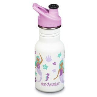 Kid Kanteen Mermaid 356ml Rosa Sportcap Trinkflasche Mädchen