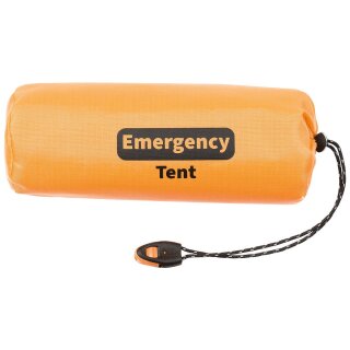Fox Outdoor Notfall Zelt, orange, einseitig alubeschichtet