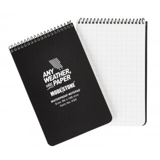 Modestone 96x148mm Notepad schwarz