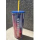 Starbucks bright Abstract Tumbler ombre wavesr 16oz