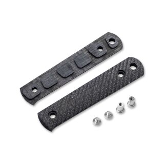 Böker BFF Packlite Griffschalen Leinen Micarta Schwarz & Weiß Rope