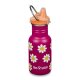 355ml Kid Kanteen®Classic Narrow (Sippy Cap) Happy Flowers Rot + Blume