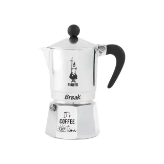 Bialetti Break Espressokocher 3 Tassen "Its coffee time"