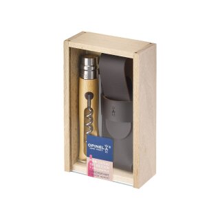 Opinel Set Korkenzieher 10 Etui + Holzbox