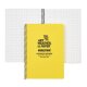 MODESTONE Notizbuch A5 21 x 14,8 cm gelb Spiralblock 50 Blatt