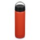Klean Kanteen Edelstahl Wide 800ml Loop Cap rot tiger lily