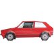 Franzis VW GOLF I GTI Kartonbausatz 1:18 + Modellauto 1:38