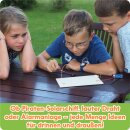 FRANZIS GEOlino Experimentierkasten Abenteuer Elektronik, Set mit Solarmodul, LEDs, Solarmotor, Propeller, Handbuch und weiterem Zubehör, ab 8 Jahren, keine Vorkenntnisse nötig