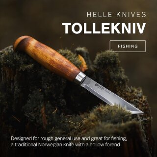 Helle Tollekniv Knife mit Lederscheide