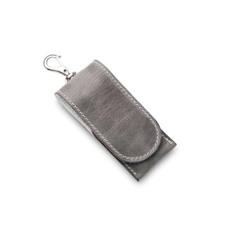MKM Tool Pouch Grey & White Ledertasche Made in Italy MK LTP-1